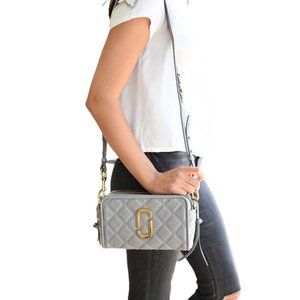 Marc Jacobs Gray Quilted Crossbody Bag